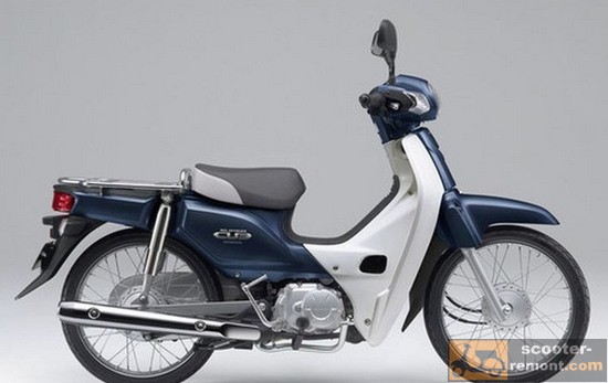 Темно-синий honda super cub 50