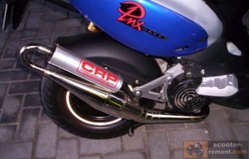 Выпускная система скутера – особенности конструкции и принцип работы ...